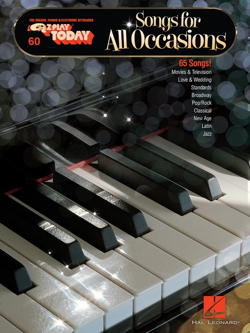 Title details for Songs for All Occasions (Songbook) by Hal Leonard Corp. - Available